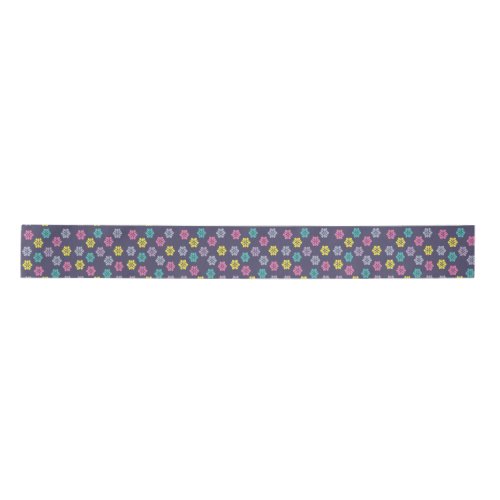 Purple floral Ribbon Satin Ribbon