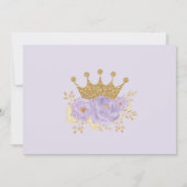 Purple Floral Royal Crown Princess Birthday Party Invitation | Zazzle