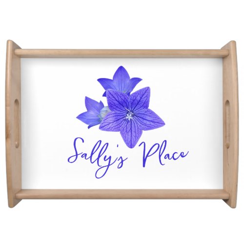 Purple Floral  Serving Tray