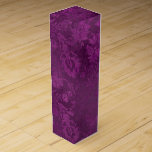 Purple Floral Vintage Damask Wine Box<br><div class="desc">Vintage distressed floral damask wine box to complement the collection below.</div>