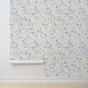 Purple Floral Wallpaper