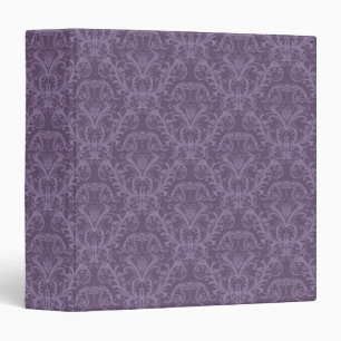 Purple floral wallpaper 2 binder