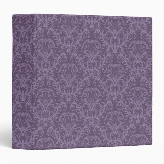 Purple floral wallpaper 2 binder (Front/Spine)