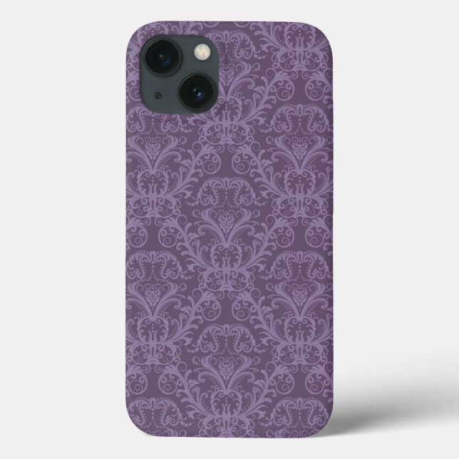 Purple floral wallpaper 2 Case-Mate iPhone case (Back)