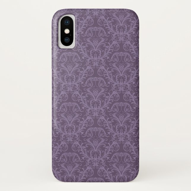 Purple floral wallpaper 2 Case-Mate iPhone case (Back)