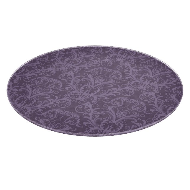 Purple floral wallpaper 2 cutting board (Corner)
