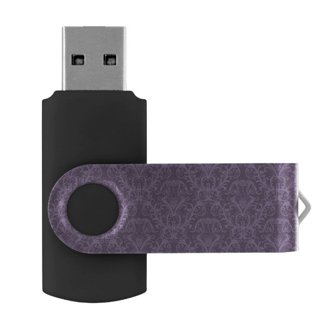 Purple floral wallpaper 2 flash drive (Opened)