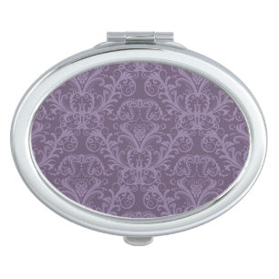 Purple floral wallpaper 2 makeup mirror