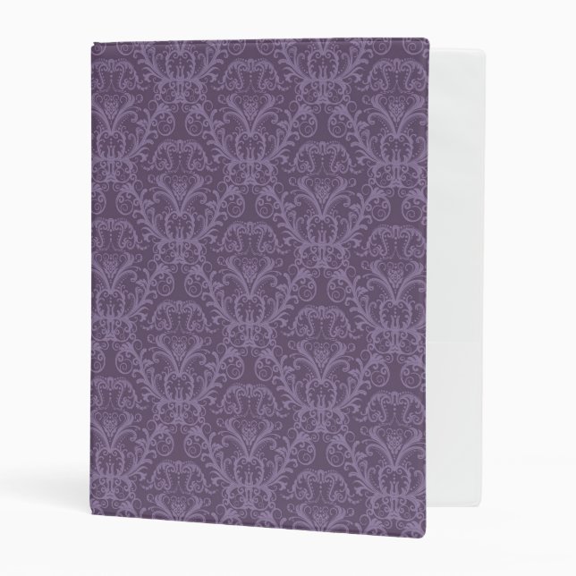 Purple floral wallpaper 2 mini binder (Front/Inside)