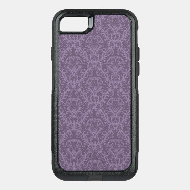Purple floral wallpaper 2 otterbox iPhone case (Back)