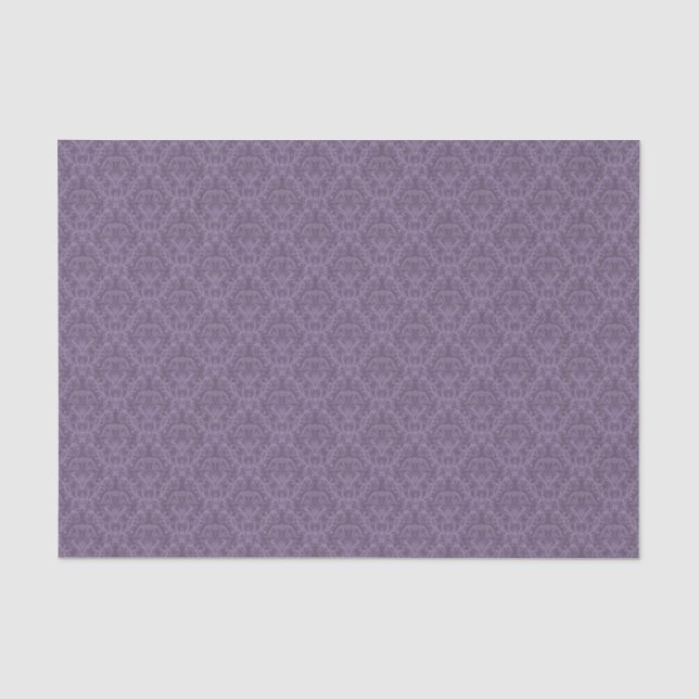 Purple floral wallpaper 2 tissue paper (Front)