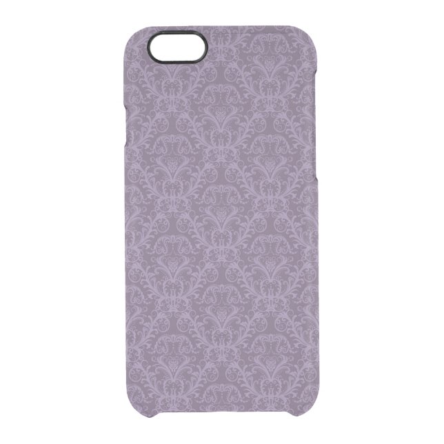 Purple floral wallpaper 2 uncommon iPhone case (Back)