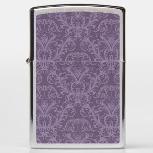 Purple floral wallpaper 2 zippo lighter