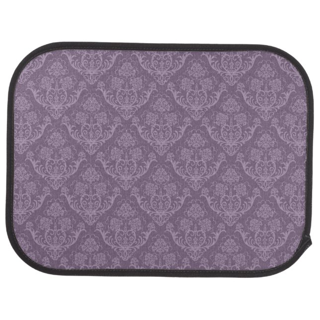 Purple floral wallpaper car mat (Rear)