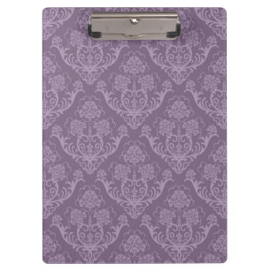 Purple floral wallpaper clipboard