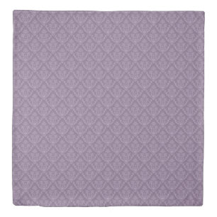 Purple floral wallpaper duvet cover