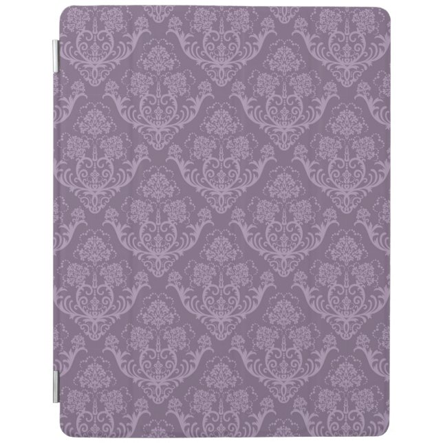 Purple floral wallpaper iPad smart cover (Front)