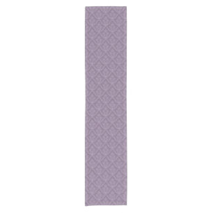 Purple floral wallpaper short table runner