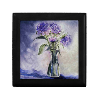 Purple Floral Watercolor Art Gift Box