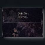 Purple Floral Watercolor Dark Bohemian Moody Envelope<br><div class="desc">This Purple Floral Watercolor Dark Bohemian Moody envelope design is the perfect added touch to your Gothic Wedding Invitations featuring beautifully detailed dark purple watercolor floral background and your custom return address text on the outside back flap.</div>
