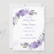 Purple Floral Wedding