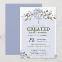 Purple Floral Women's Church Conference