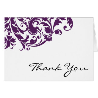 Purple Thank You Cards | Zazzle