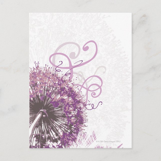 Purple Flower 3 Postcard (Front)