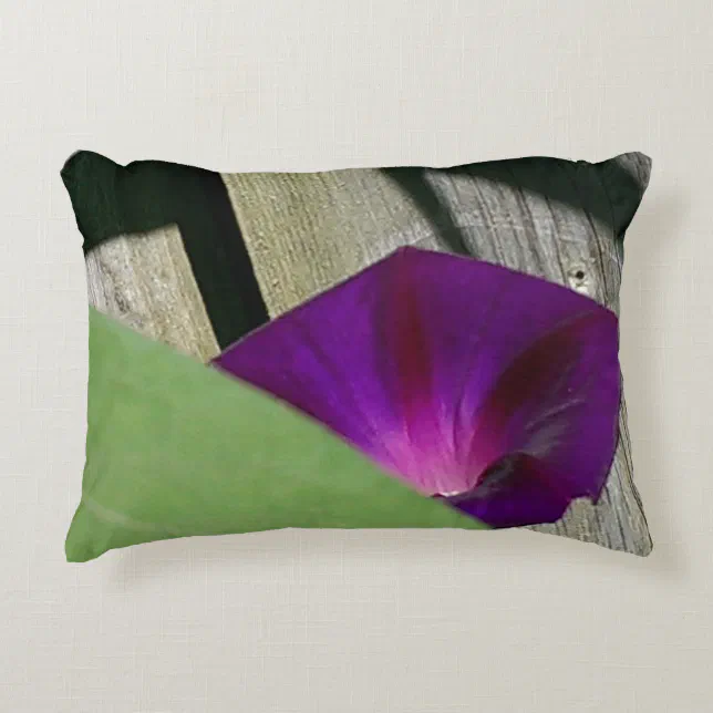 Purple Flower Accent Pillow Zazzle