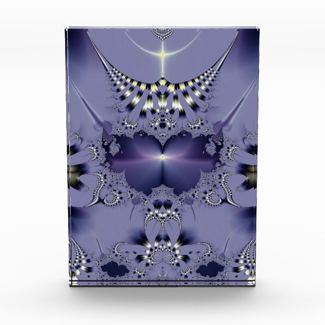 Purple Flower Acrylic Award (Front)