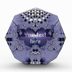 Purple Flower Acrylic Award - Customized