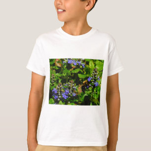 Purple Flower and Bumble Bee T-Shirt