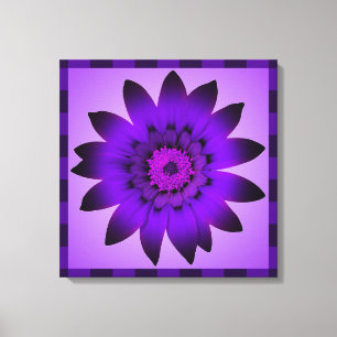 Purple Flower artwork - Wrapped canvas