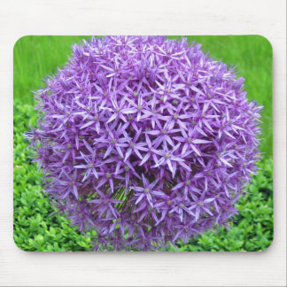 Purple Flower Ball Mouse Pad