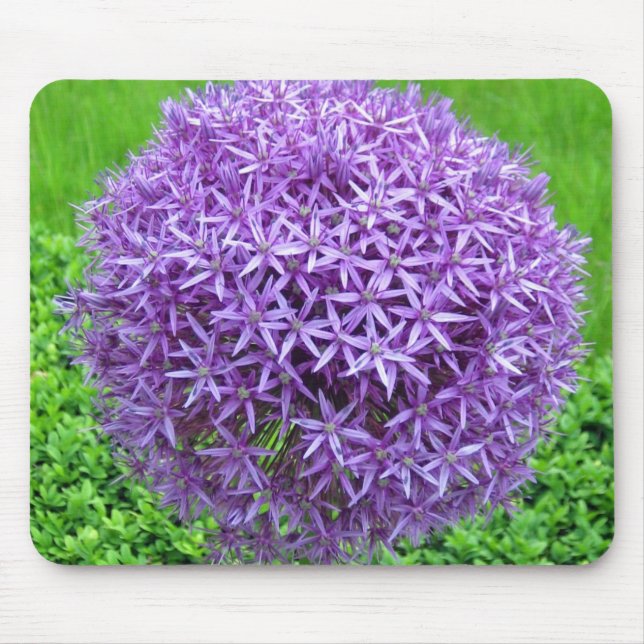 Purple Flower Ball Mouse Pad (Front)