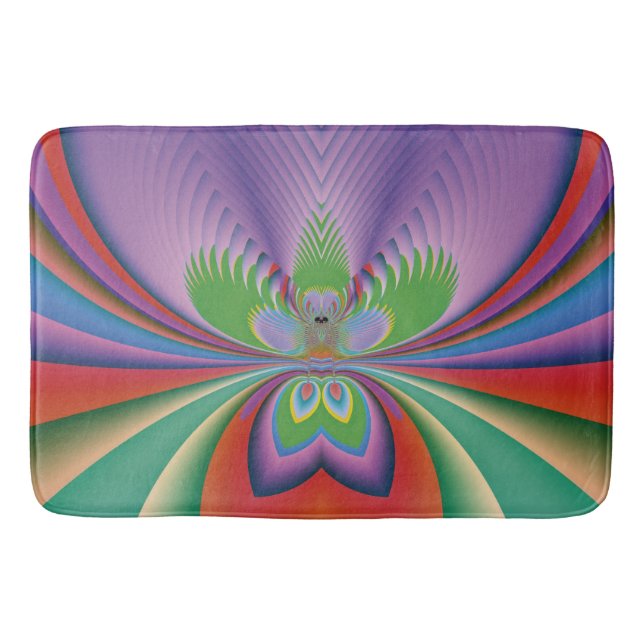 Purple Flower Bath Mat (Front)