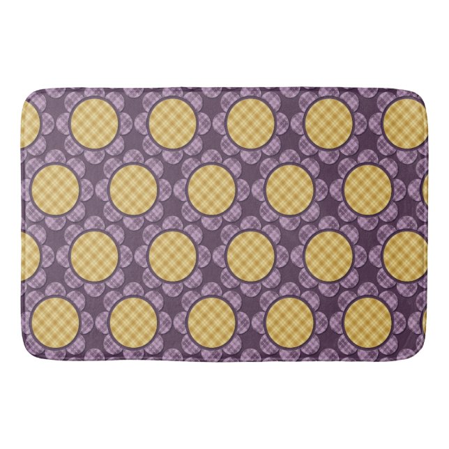 Purple Flower Bath Mat (Front)