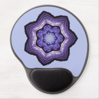 Purple Flower Beautiful Abstract Art Gel Mouse Pad