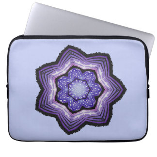 Purple Flower Beautiful Abstract Art Laptop Sleeve
