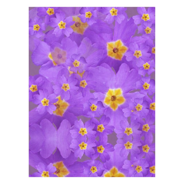 Purple flower Blossoms Tablecloth (Front)