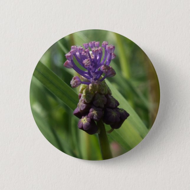 Purple Flower Button (Front)