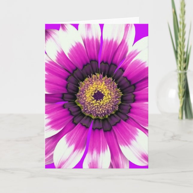 Purple Flower Card (Front)