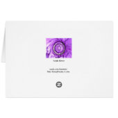 Purple flower cards (Back Horizontal)
