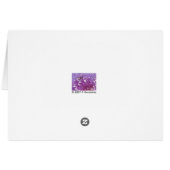 Purple flower cards (Back Horizontal)