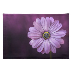 Purple Flower Cloth Placemat