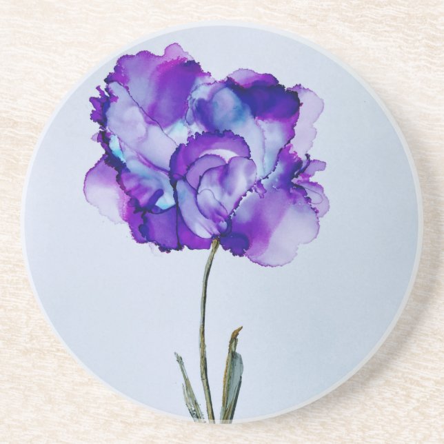 Purple Flower    Coaster (Front)