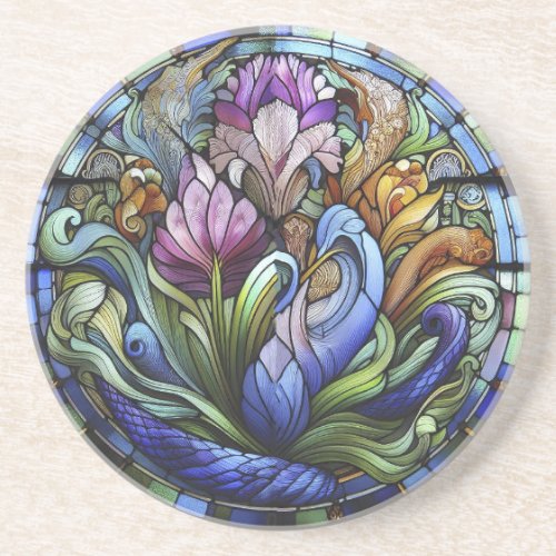 Purple Flower Coaster