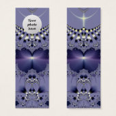 Purple Flower Custom Bookmark (Front & Back)