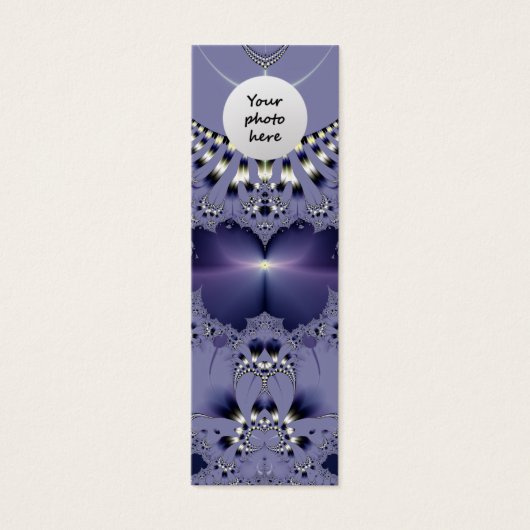 Purple Flower Custom Bookmark (Front)