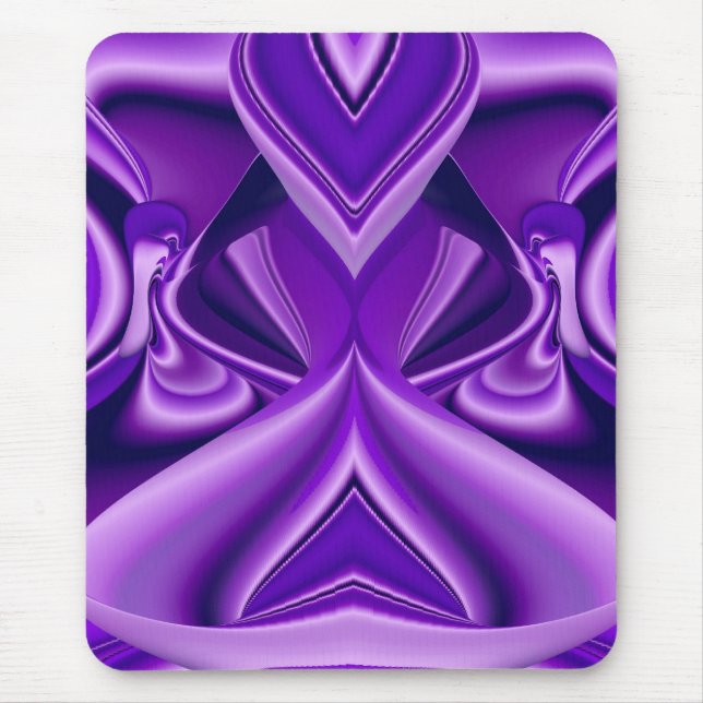 Purple Flower Dream , Abstract Fantasy Rainbow-Art Mouse Pad (Front)